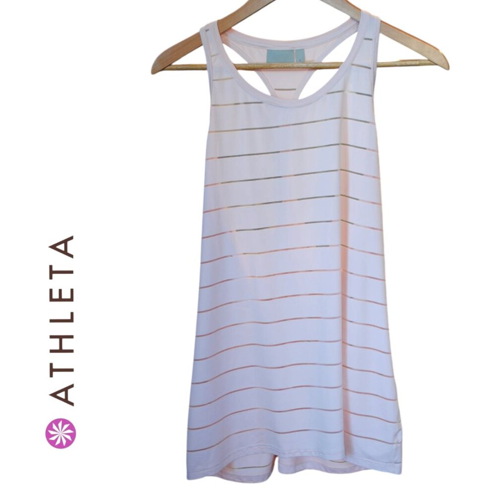 Athleta L Tank Work Out Run Pink Blush